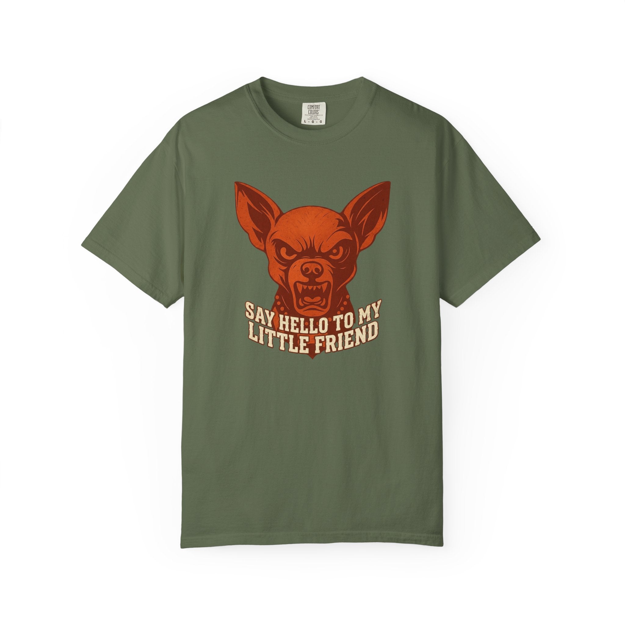 T-Shirt — 'Say Hello to My Little Friend' Chihuahua Graphic Tee