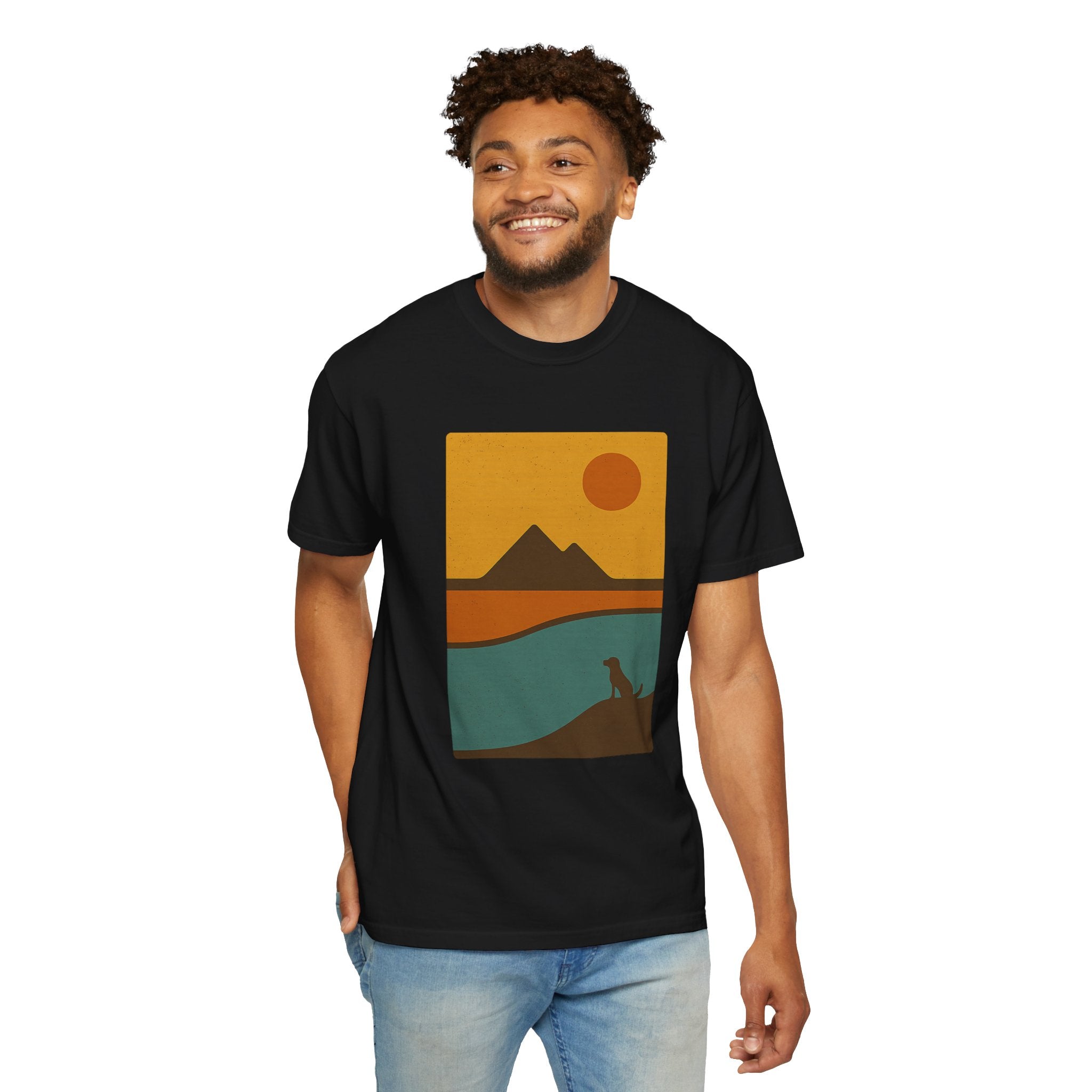 Sunset Landscape Dog T-Shirt