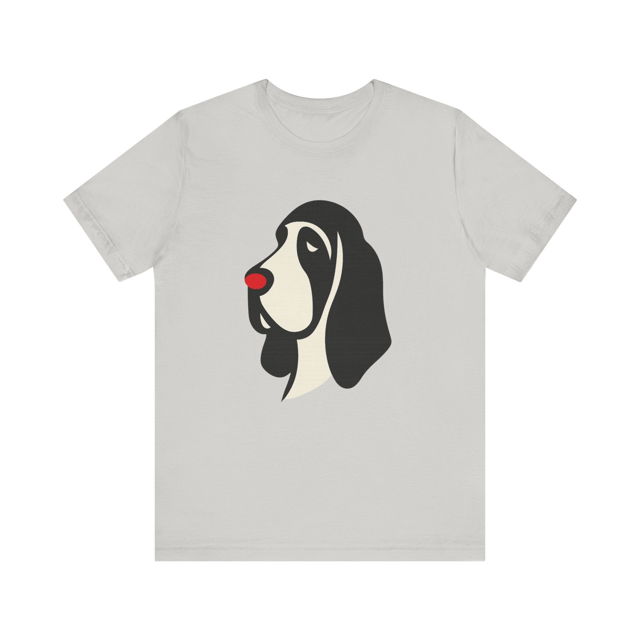 Playful Dog Portrait Tee, Dog Lover Gift, Pet Themed Shirt, Fun Graphic Tee, Animal Lovers Apparel