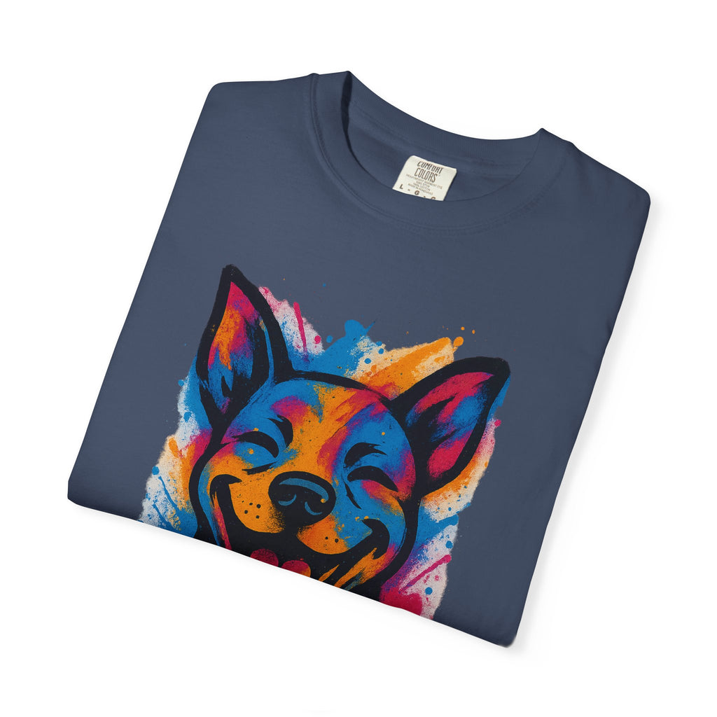 Color Splash Husky T-Shirt — Vibrant Watercolor Dog Tee