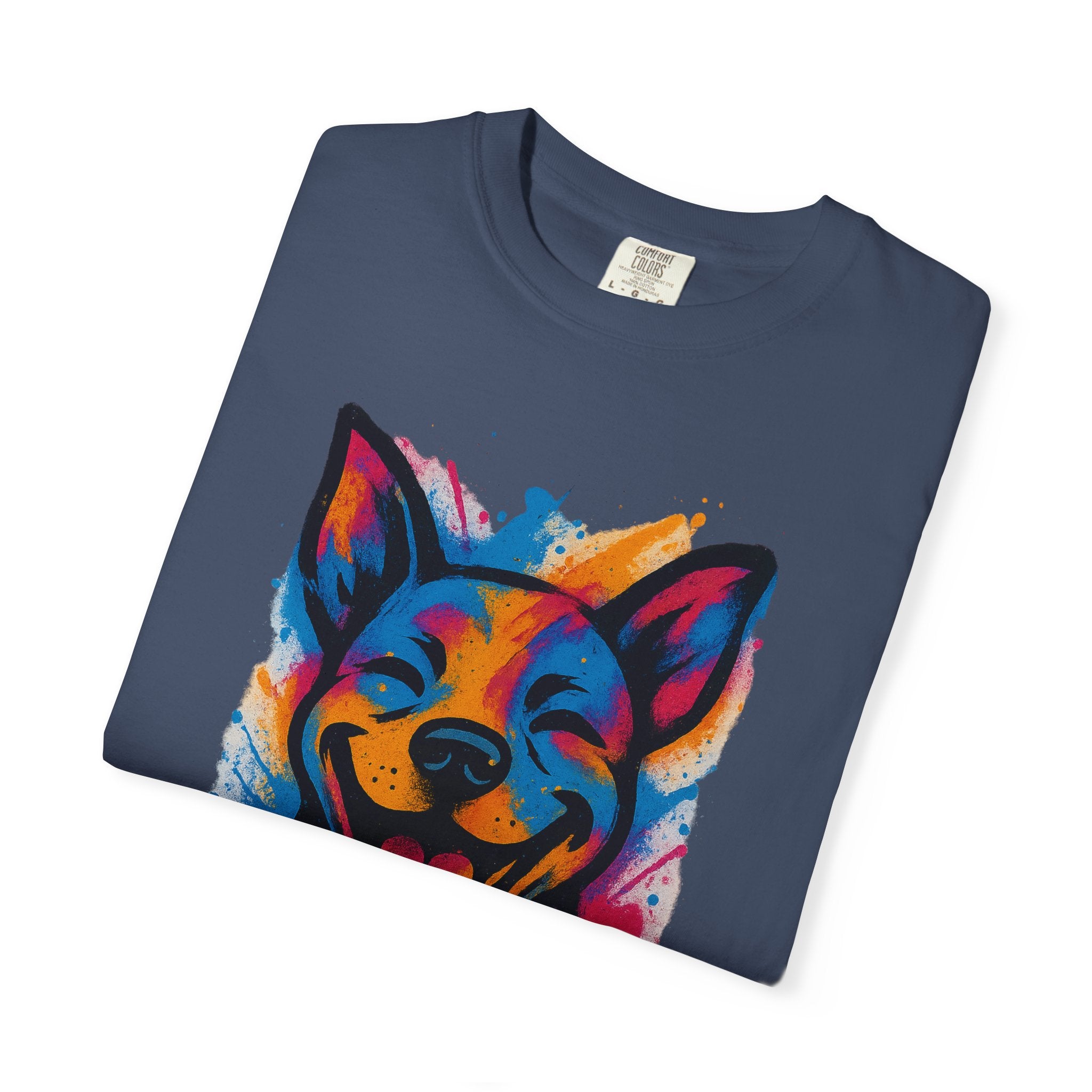 Color Splash Husky T-Shirt — Vibrant Watercolor Dog Tee