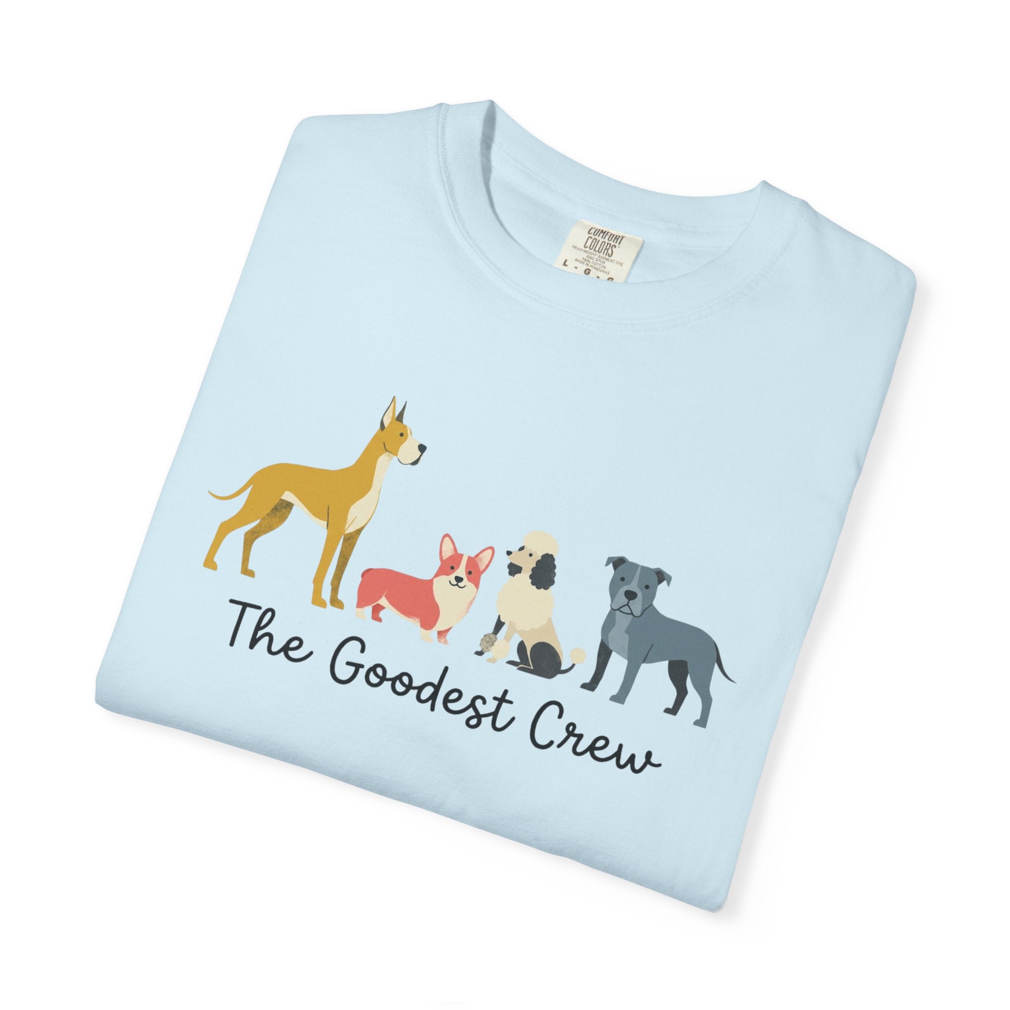 T-Shirt — "The Goodest Crew" Cute Dog Pack Graphic Tee