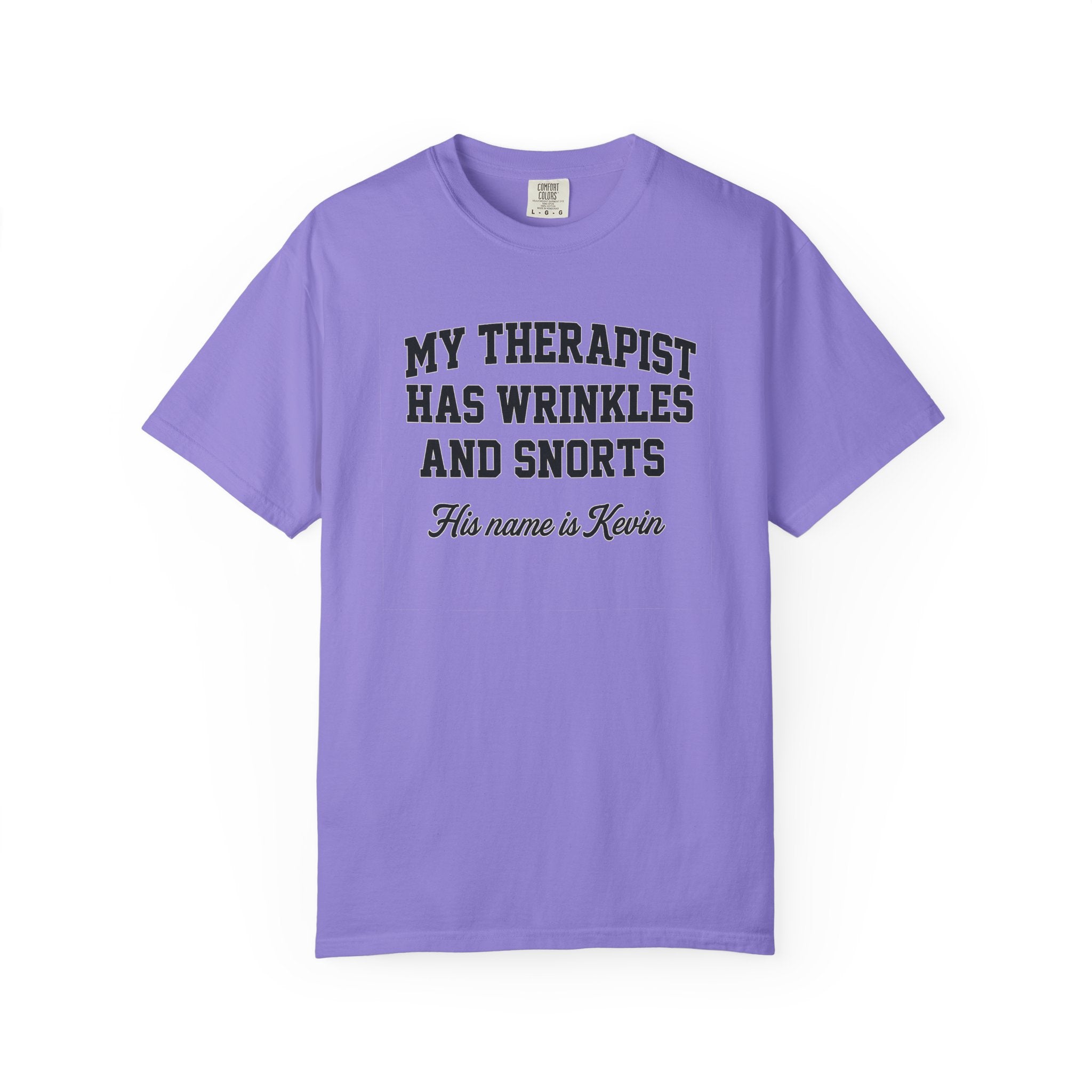 French Bulldog Lover Tee - “My Therapist Has Wrinkles & Snorts” (Funny Dog Shirt)
